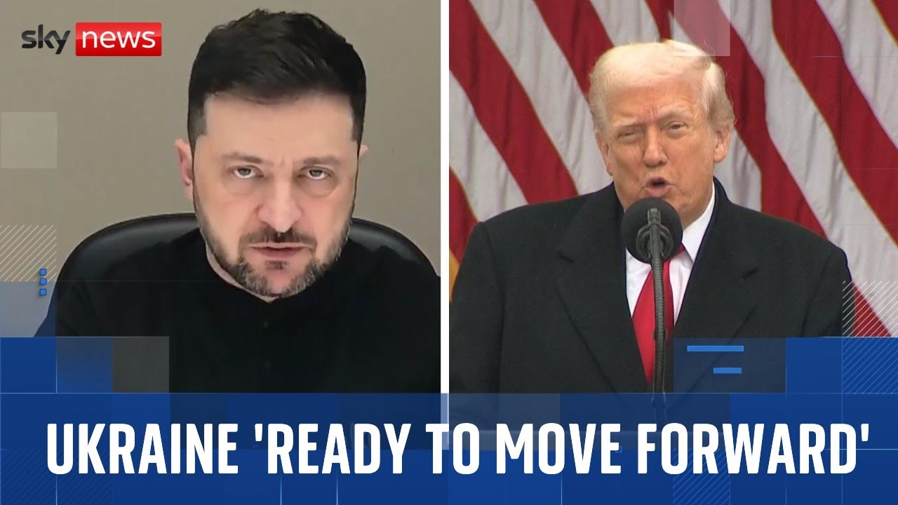 Ukraine: Zelenskyy says he is 'ready to move forward' with peace deal and seeks talks with Trump