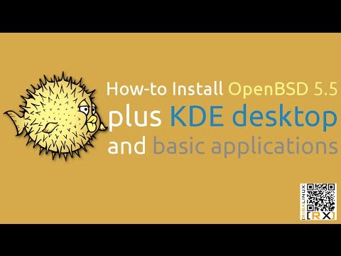 How-to Install OpenBSD 5.5 plus KDE desktop and basic applications