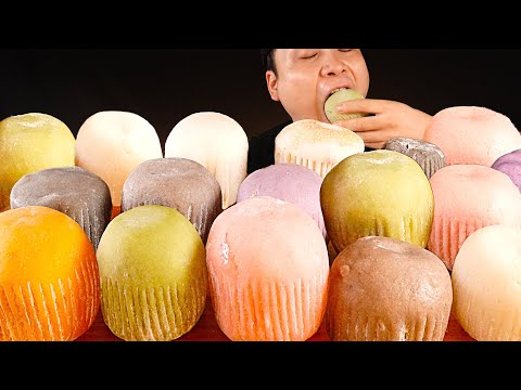 쫀득하고 알록달록한 무지개떡 먹방~!! 리얼사운드 ASMR Mukbang(Eating Show)