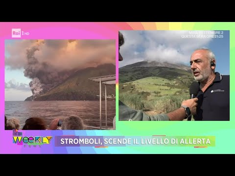 Stromboli, scende il livello di allerta - Uno Mattina Weekly 28/07/2024