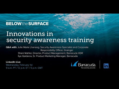Below the Surface - Innovations in security awareness training