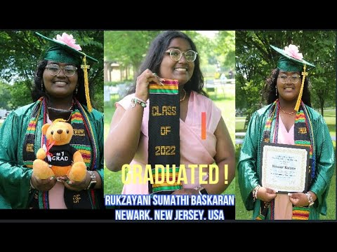 Rukzayani Sumathi Baskaran, an award winning middle school graduate 2022 from Newark, NJ, USA.