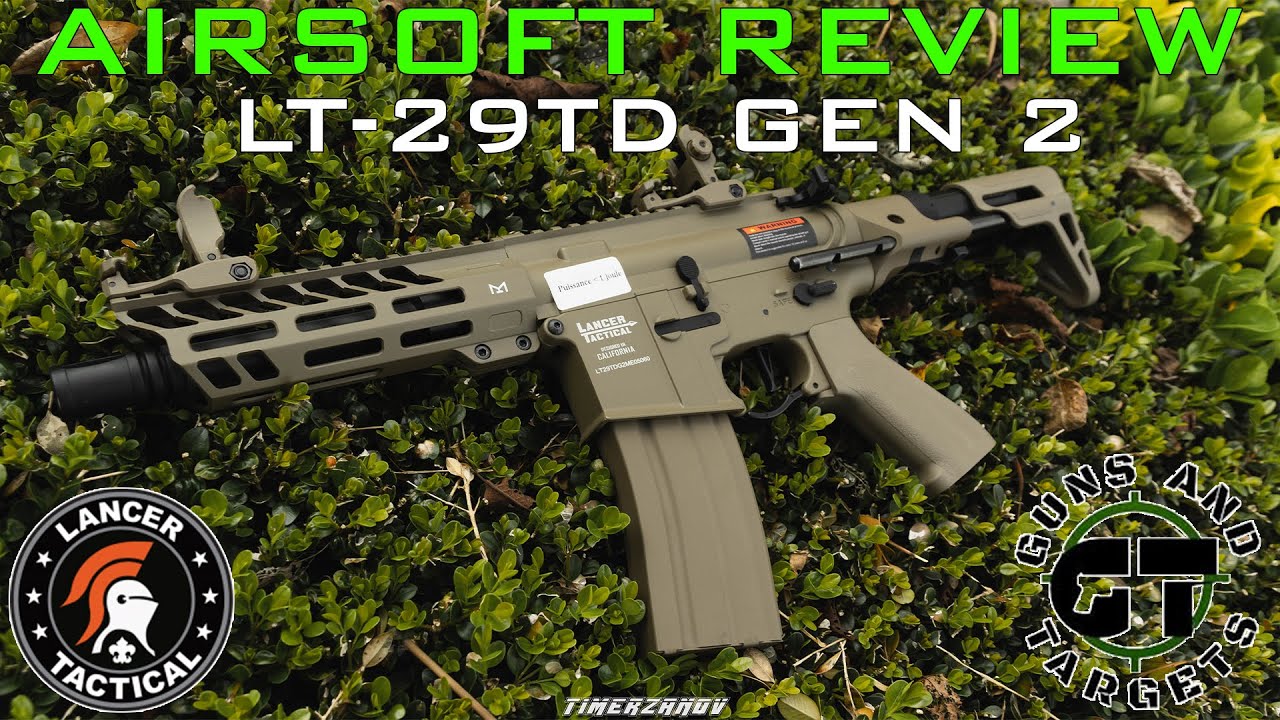 Airsoft Review #107 LT-29TD Gen2 (M4 PDW) Lancer Tactical AEG (GUNS AND TARGETS)