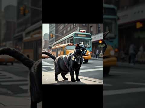 cat traffic sergeant #cat #cute #meow #sadcatstory #viral #ai #animal #shorts