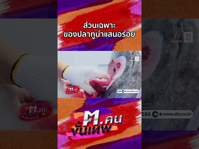 ส่วนเฉพาะของปลาทูน่าแสนอร่อย | Shorts ฅ.คนขั้นเทพ