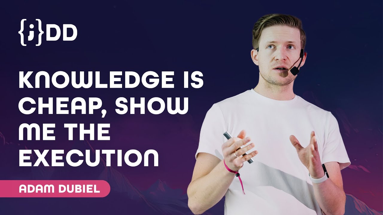 JDD 2024: cognition  is cheap, show me the execution - Adam Dubiel