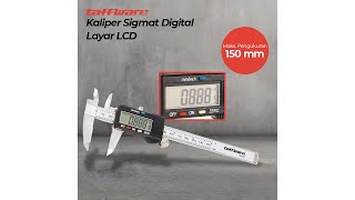 Pratinjau video produk Taffware Kaliper Sigmat Digital Layar LCD - SH20