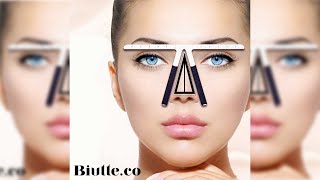 Pratinjau video produk Biutte.co Penggaris Alis Eyebrow Balance Ruler Measure Shaping Tool