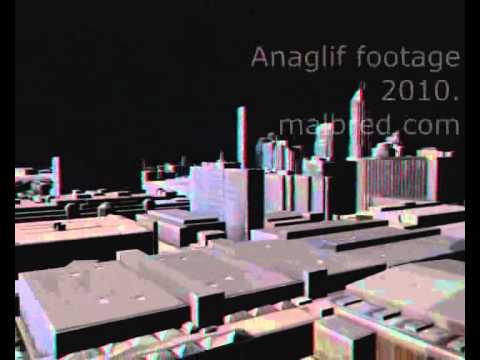 Anaglif footage