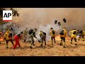 Spain continues to battle major wildfires during heatwave