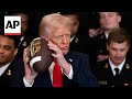 Trump presents Commander-in-Chiefs Trophy to Navy football