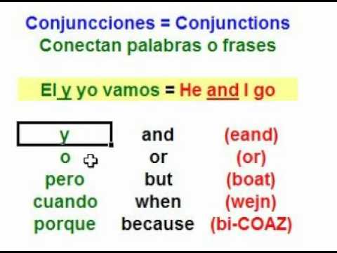 English Tutorial Tutorial De Ingles Conjunctions Conjunciones