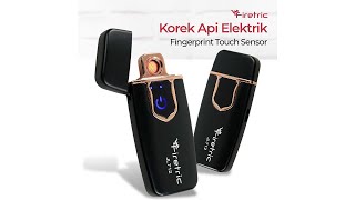 Pratinjau video produk Firetric Korek Api Elektrik Fingerprint Touch Sensor - JL712