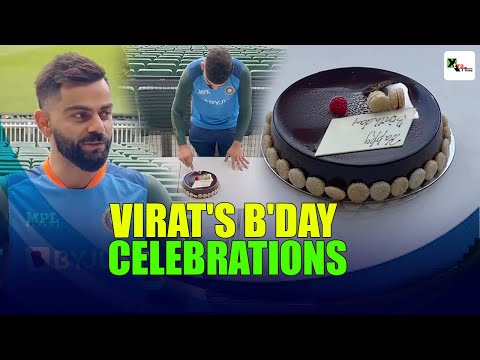 How did Virat Kohli celebrated his 34th birthday at MCG?