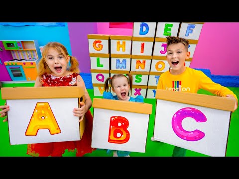 Five Kids Learn ABC Alphabet + more Children's Songs and Videos