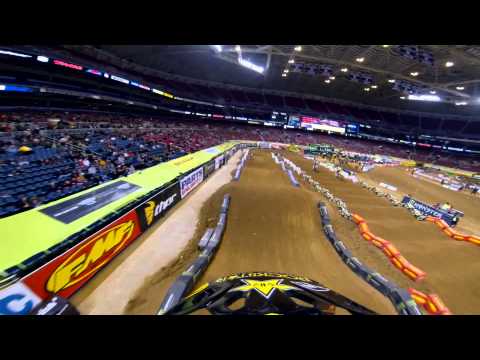 GoPro HD: Davi Millsaps Practice Lap 2013 Monster Energy Supercross first training in St. Louis