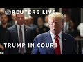 Live: Former president Donald Trump in court for hearing in case linked to hush money payment