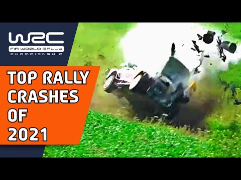 Top 10 WRC Rally Crashes 2021 : Rally Crashes, WRC Mistakes and Big Rally Roll-Overs!