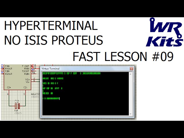 HYPERTERMINAL NO ISIS PROTEUS | Fast Lesson #09