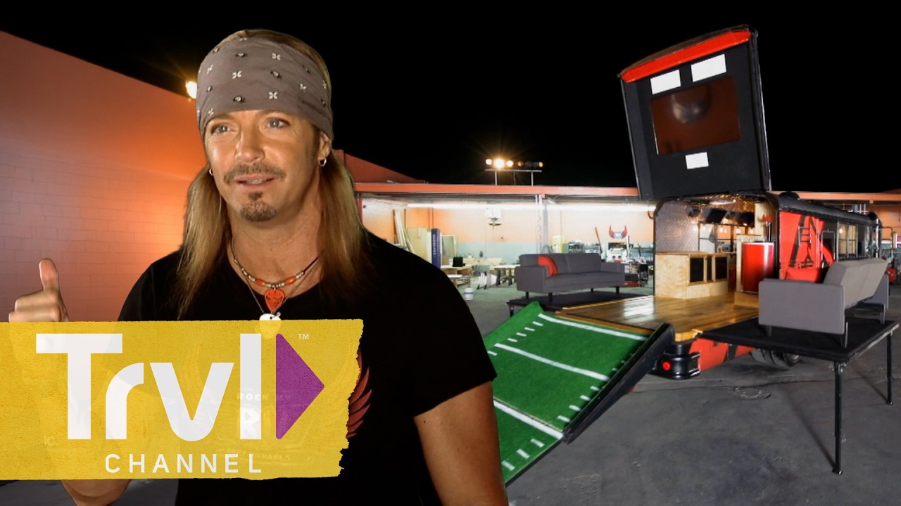 This 1973 School Bus Became the Ultimate Sports Fan Cave | Rock My RV | Travel Channel