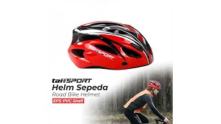 Pratinjau video produk TaffSPORT Helm Sepeda Bicycle Road Bike Helmet EPS PVC 18 Air Vent - WX022