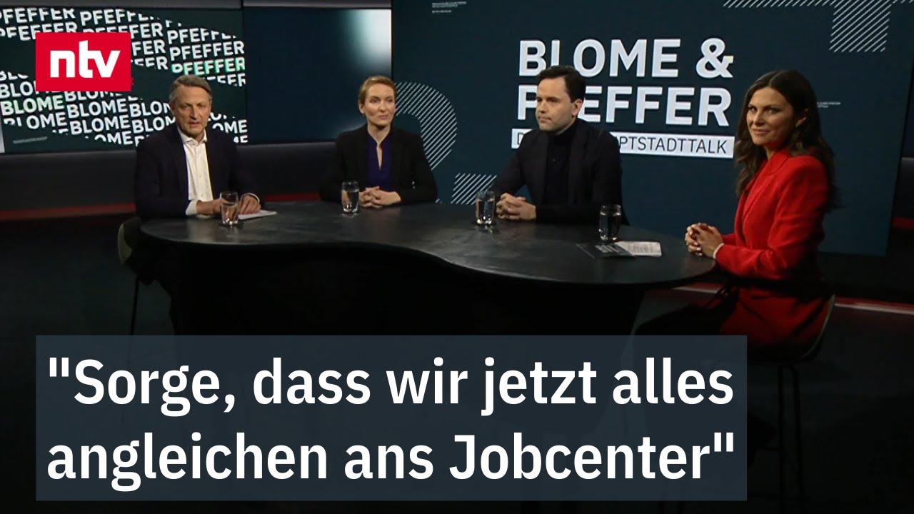 "Sorge, dass wir jetzt alles angleichen ans Jobcenter" - Linke und JU bei "Blome & Pfeffer"