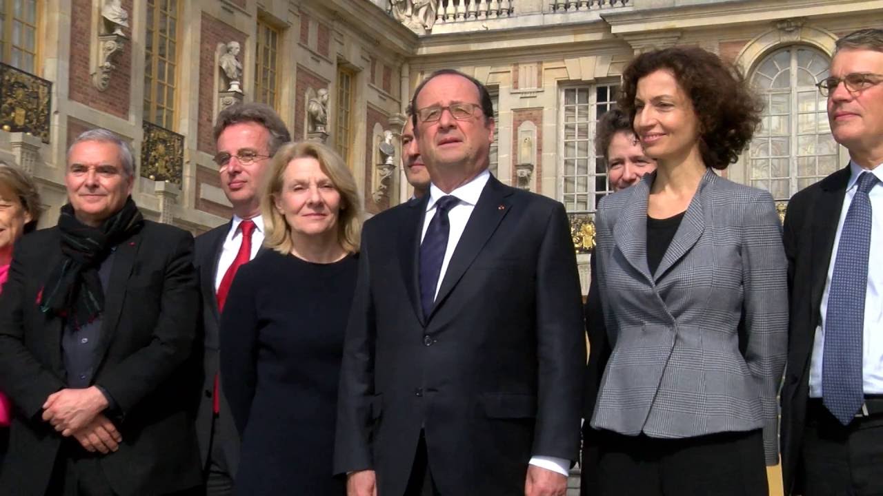 Inauguration du pavillon Dufour au château de Versailles par le Président de la République