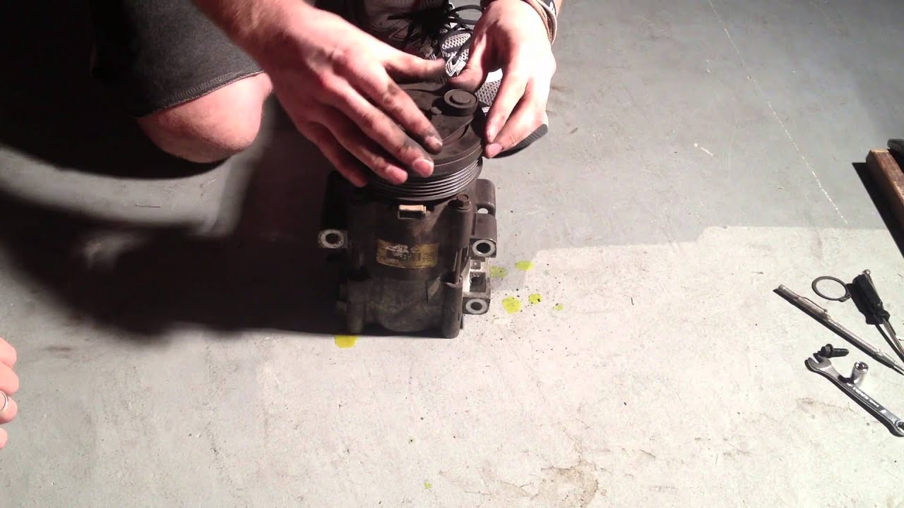 Ford compressor clutch removal #7