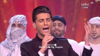 محمد عساف يشعلل مسرح عرب ايدول ويغني للوطن فلسطين Arab idol ...