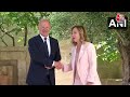 50th G7 Summit: G7 में आए विदेशी मेहमानों को Italy PM Giorgia Meloni ने किया नमस्ते, Video Viral  - 03:49 min - News - Video