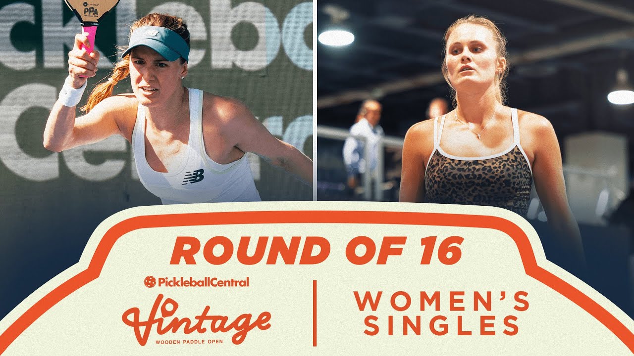 Genie Bouchard v Layne Sleeth at the Pickleball Central Sacramento Vintage Open