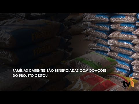 Vídeo: Famílias carentes são beneficiadas com doações do projeto Cestou