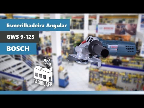 Esmerilhadeira Angular 900W Modelo GWS 9-125 Bosch – 220V - Vídeo explicativo