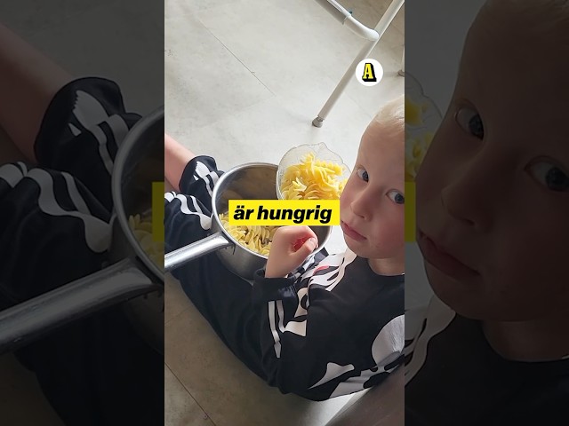 Elis, 4, riskerar att äta ihjäl sig