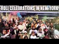 Hindus In New York Celebrate Holi With Colours, Music, Sweets