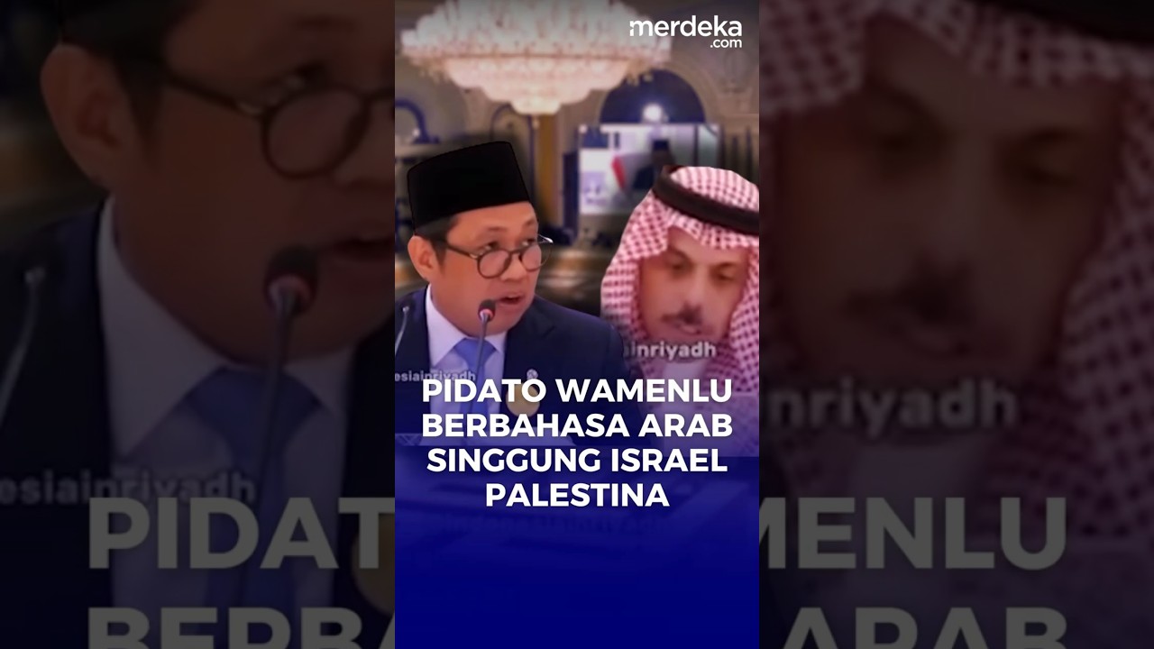 Lantang! Pidato Wamenlu Berbahasa Arab Beri Dukungan Palestina Dari Serangan Israel #merdekadotcom