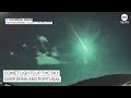 Comet lights up the sky over Spain and Portugal  - 01:27 min - News - Video