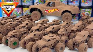 🤯30x Hot Wheels Monster Trucks & Monster Jam Monster Trucks Mudders Mystery?? Reveal + Dee RC