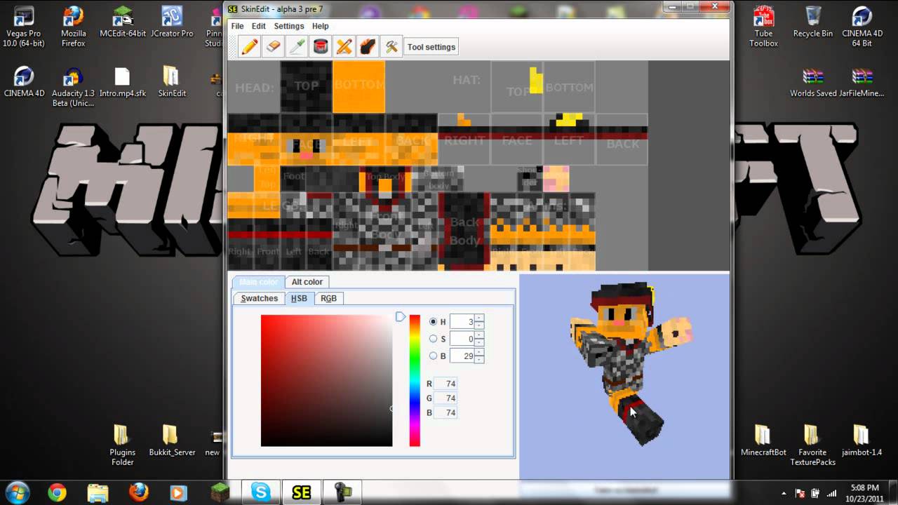 how-to-create-your-own-minecraft-skin-easy-youtube