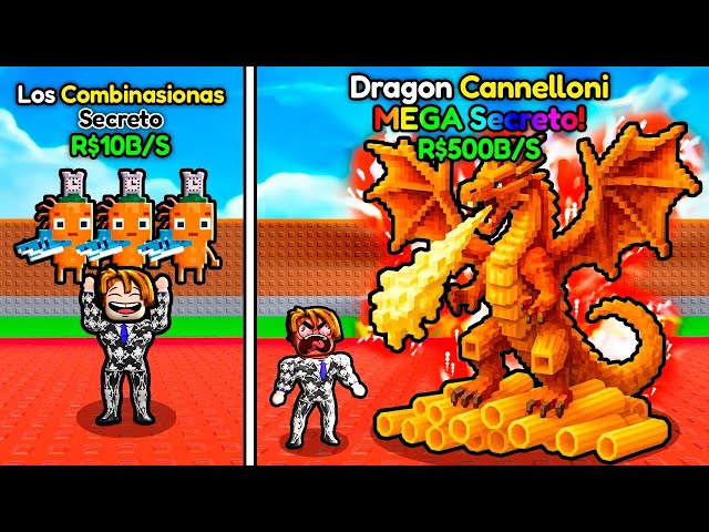 SECRETO LOS COMBINASIONAS, DRAGON CANNELLONI, MAQUINA DE FUSÃO SORTE DE ADMIN NO ROUBE UM BRAINROT 🤫