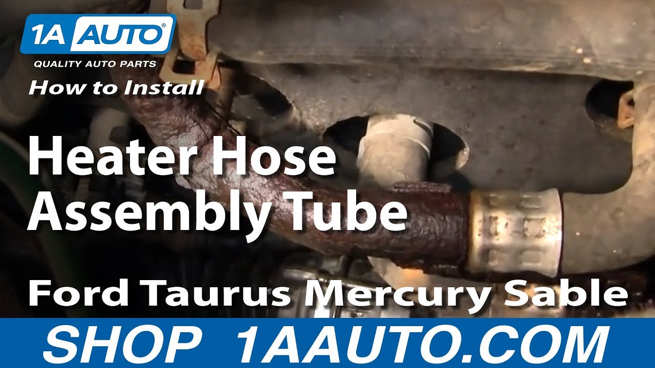 How To Install Replace Heater Hose Assembly Tube Ford ... 1989 e150 wiring diagram 