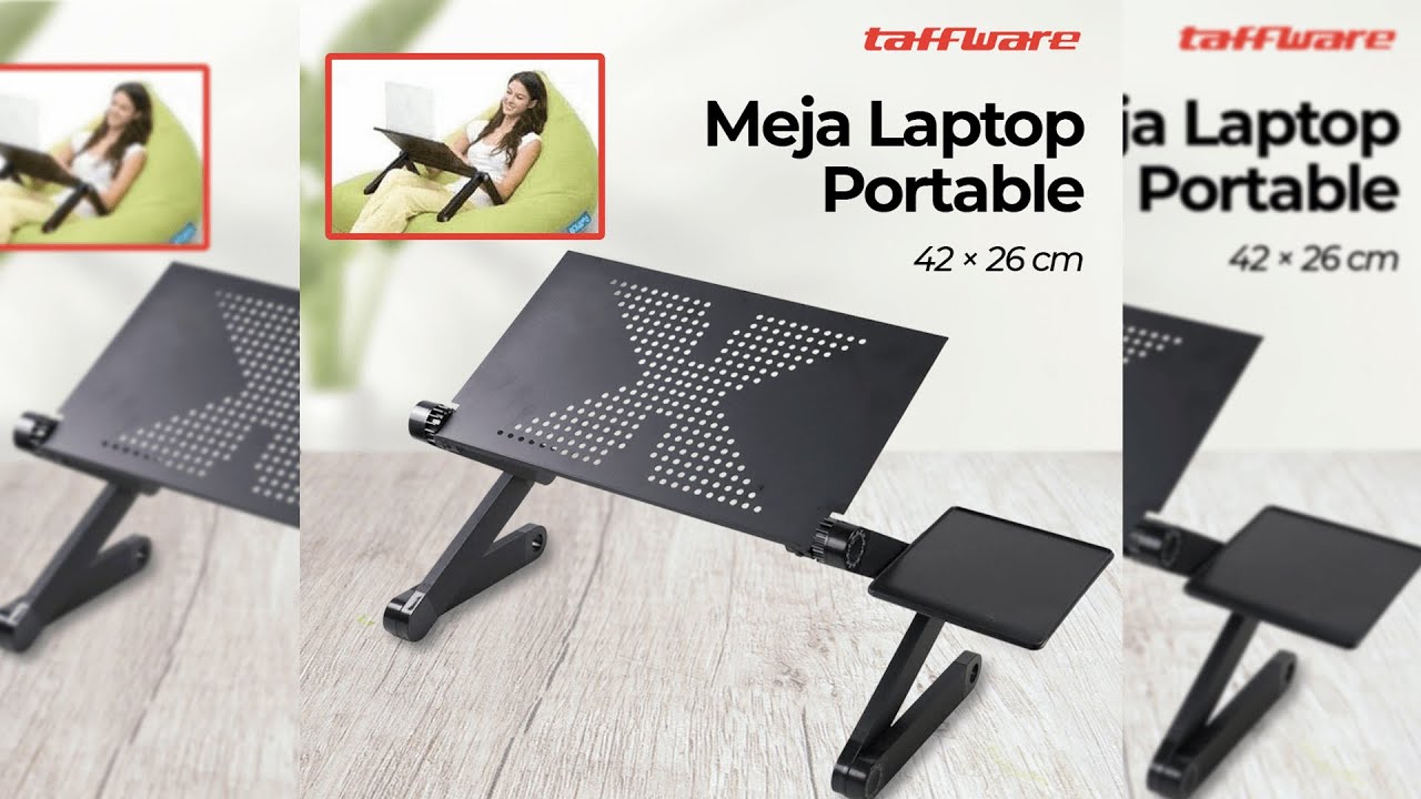 Pratinjau video produk Taffware Meja Laptop Portable Table Length 42 x 26cm - Z19