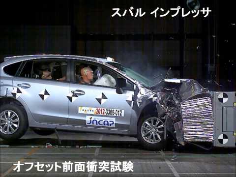 Видео катастрофа тест Subaru Impreza Sedan от 2012 година