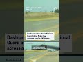 Dashcam video shows National Guard plane flying low across a road in Oklahoma