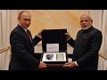 President Putin gifts PM Modi Gandhi's diary, 18th century sword