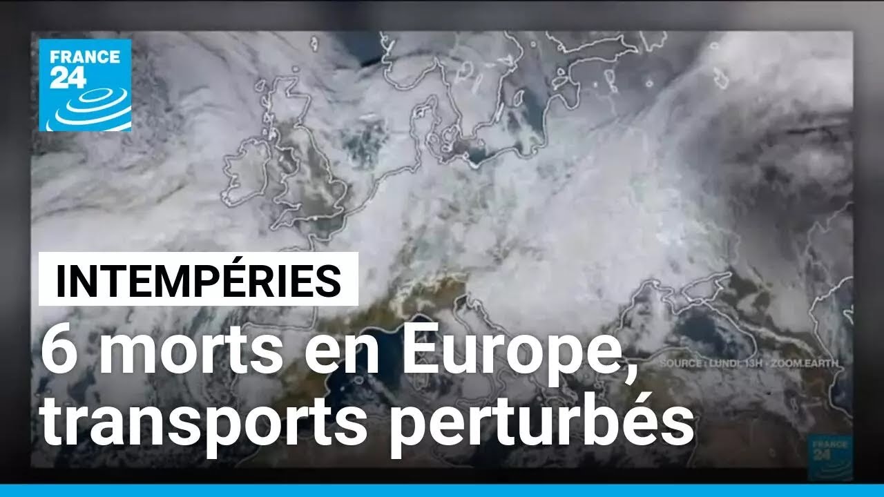 Intempéries : six morts en Europe et transports perturbés dans plusieurs pays européens