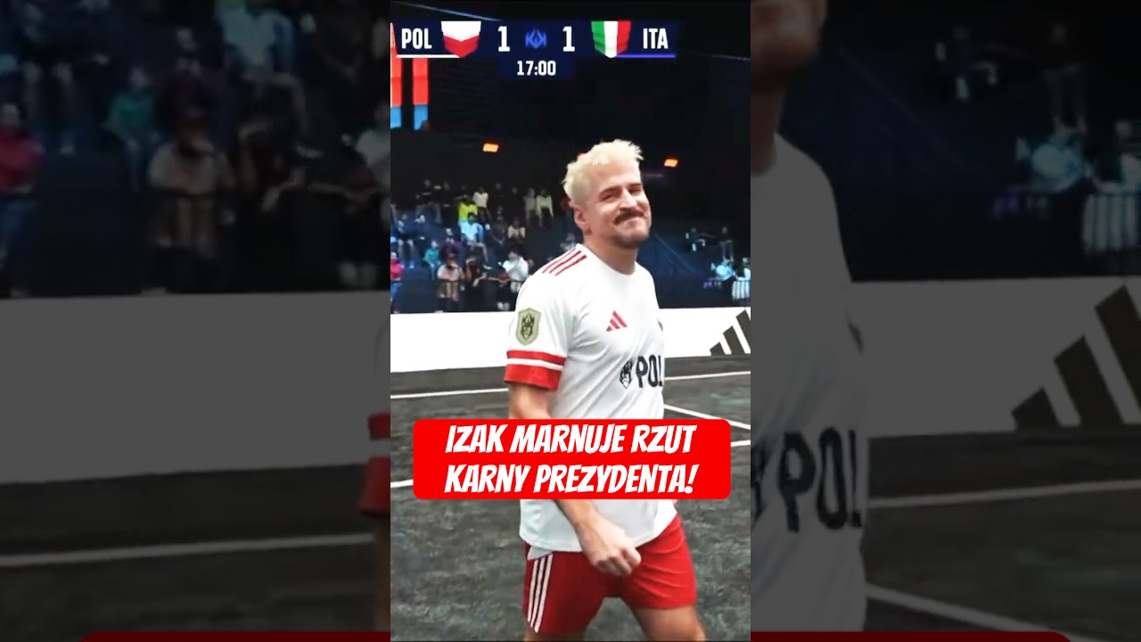 Izak marnuje rzut karny w meczu polska - włochy #shorts