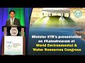 Minister KTR Presents Kaleshwaram's Journey to Global Audience at Water Resources Congress