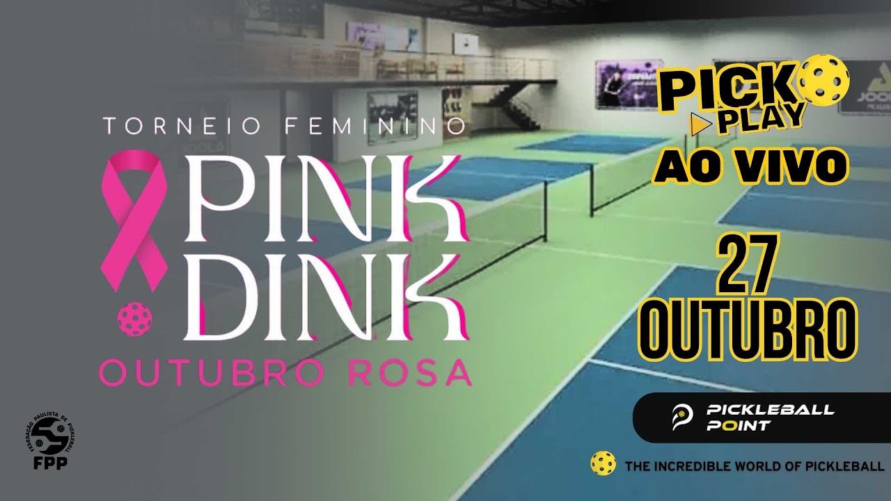 PINK DINK - Torneio Feminino de PICKLEBALL
