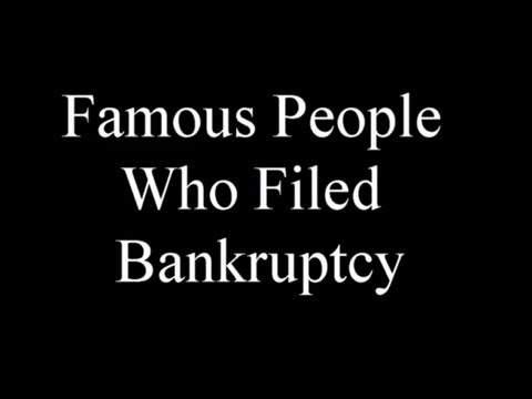 One may think that they are alone in their bankruptcy troubles. Check out these celebrities who also have faced financial struggles and bankruptcy.